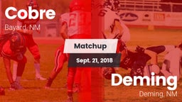 Matchup: Cobre vs. Deming  2018
