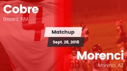 Matchup: Cobre vs. Morenci  2018