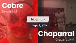 Matchup: Cobre vs. Chaparral  2019