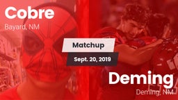 Matchup: Cobre vs. Deming  2019