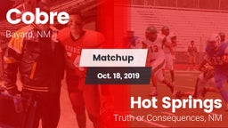 Matchup: Cobre vs. Hot Springs  2019