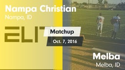 Matchup: Nampa Christian vs. Melba  2016