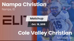Matchup: Nampa Christian vs. Cole Valley Christian  2018