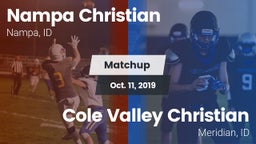 Matchup: Nampa Christian vs. Cole Valley Christian  2019