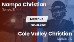 Matchup: Nampa Christian vs. Cole Valley Christian  2020