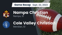 Recap: Nampa Christian  vs. Cole Valley Christian  2023
