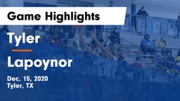 Tyler  vs Lapoynor Game Highlights - Dec. 15, 2020