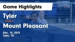 Tyler  vs Mount Pleasant  Game Highlights - Dec. 15, 2023