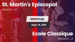 Matchup: St. Martin's Episcop vs. Ecole Classique  2017