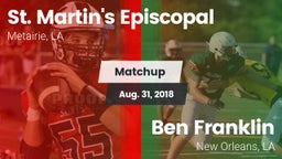 Matchup: St. Martin's Episcop vs. Ben Franklin  2018