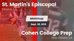 Matchup: St. Martin's Episcop vs. Cohen College Prep 2018