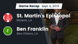 Recap: St. Martin's Episcopal  vs. Ben Franklin  2019