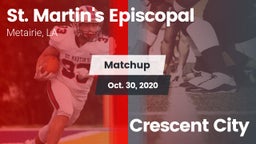 Matchup: St. Martin's Episcop vs. Crescent City  2020