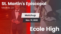 Matchup: St. Martin's Episcop vs. Ecole High 2020