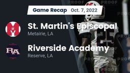 Recap: St. Martin's Episcopal  vs. Riverside Academy 2022