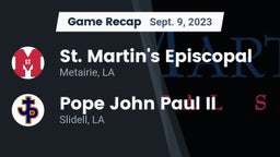 Recap: St. Martin's Episcopal  vs. Pope John Paul II 2023