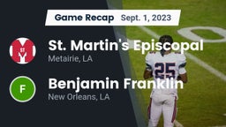 Recap: St. Martin's Episcopal  vs. Benjamin Franklin  2023