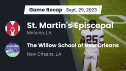 Recap: St. Martin's Episcopal  vs. The Willow School of New Orleans 2023