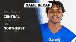 Recap: Central  vs. Northeast  2016