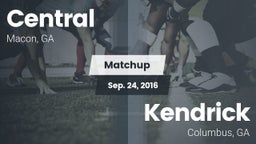 Matchup: Central vs. Kendrick  2016