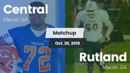 Matchup: Central vs. Rutland  2016