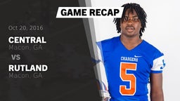 Recap: Central  vs. Rutland  2016