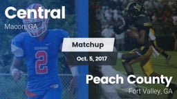 Matchup: Central vs. Peach County  2017