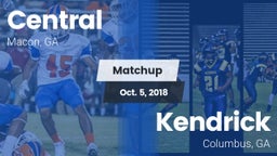 Matchup: Central vs. Kendrick  2018