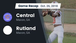 Recap: Central  vs. Rutland  2018