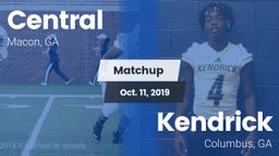 Matchup: Central vs. Kendrick  2019