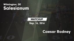 Matchup: Salesianum vs. Caesar Rodney 2016