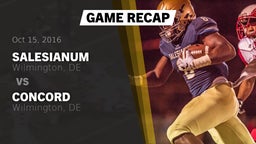 Recap: Salesianum  vs. CONCORD  2016