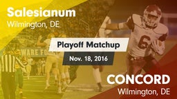 Matchup: Salesianum vs. CONCORD  2016