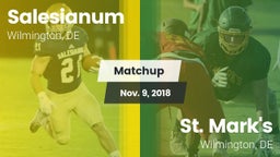 Matchup: Salesianum vs. St. Mark's  2018