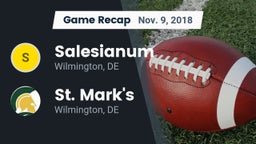 Recap: Salesianum  vs. St. Mark's  2018