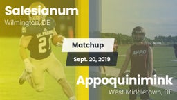 Matchup: Salesianum vs. Appoquinimink  2019