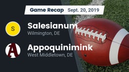 Recap: Salesianum  vs. Appoquinimink  2019