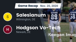 Recap: Salesianum  vs. Hodgson Vo-Tech  2020