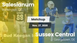 Matchup: Salesianum vs. Sussex Central  2020
