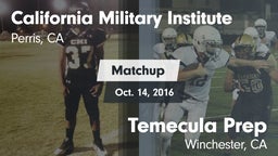 Matchup: California Military  vs. Temecula Prep  2016