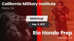 Matchup: California Military  vs. Rio Hondo Prep  2017