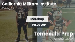 Matchup: California Military  vs. Temecula Prep  2017