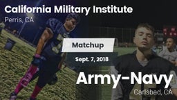 Matchup: California Military  vs. Army-Navy  2018