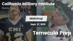 Matchup: California Military  vs. Temecula Prep  2019