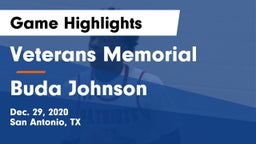 Veterans Memorial vs Buda Johnson Game Highlights - Dec. 29, 2020