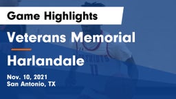 Veterans Memorial vs Harlandale  Game Highlights - Nov. 10, 2021