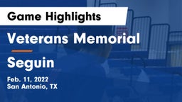 Veterans Memorial vs Seguin  Game Highlights - Feb. 11, 2022
