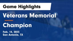 Veterans Memorial vs Champion  Game Highlights - Feb. 14, 2023