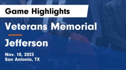 Veterans Memorial vs Jefferson  Game Highlights - Nov. 10, 2023