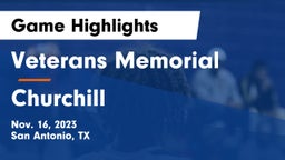 Veterans Memorial vs Churchill  Game Highlights - Nov. 16, 2023